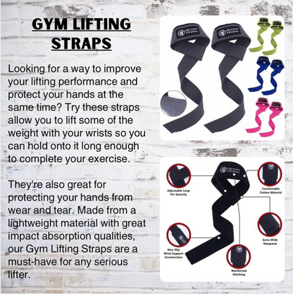 Gym Lifting Straps & Anti-Slip Fitness Gloves